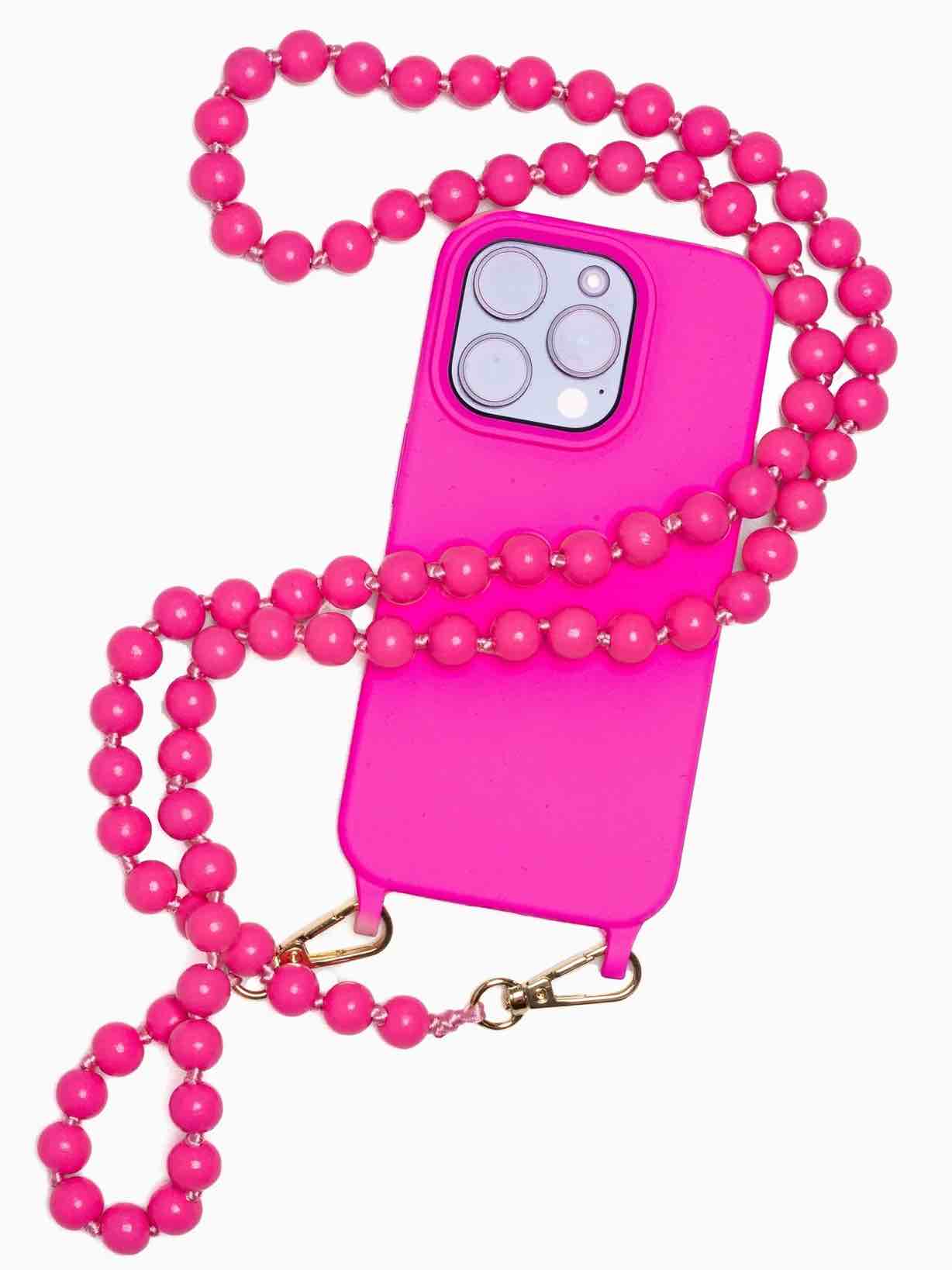 Handykette Aus Kristallsteinen – Rosa, 21 Cm, Als Handgelenkband Oder Schlüsselanhänger, Universal