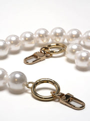 Handykette mit Perlen – Pearl White - Susanno Perlen Handykette Perlweiß – Handykette mit Perlen zum Umhängen