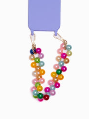 Handykette mit Perlen – Rainbow Charm - Susanno Handy Kette Perlen Bunt – Perlenhandykette aus bunten Perlen