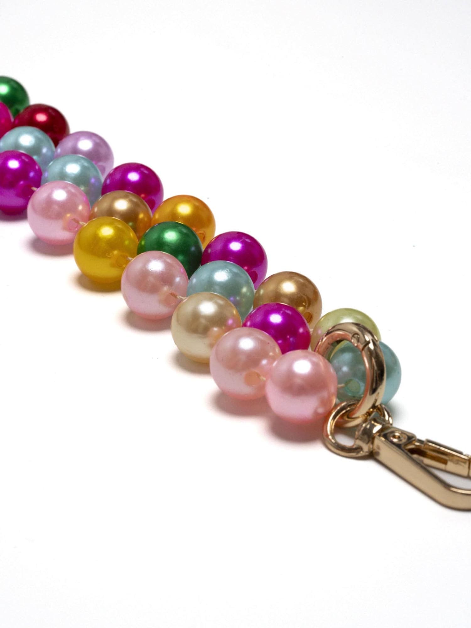 Handykette mit Perlen – Rainbow Charm - Susanno Perlenkette Handy Bunt – Handykette Perlen lang aus bunten Perlen