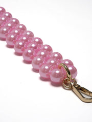Handykette mit Perlen – Sweet Rose - Susanno Perlenkette Handy Rosa – Handykette Perlen lang aus rosa Perlen