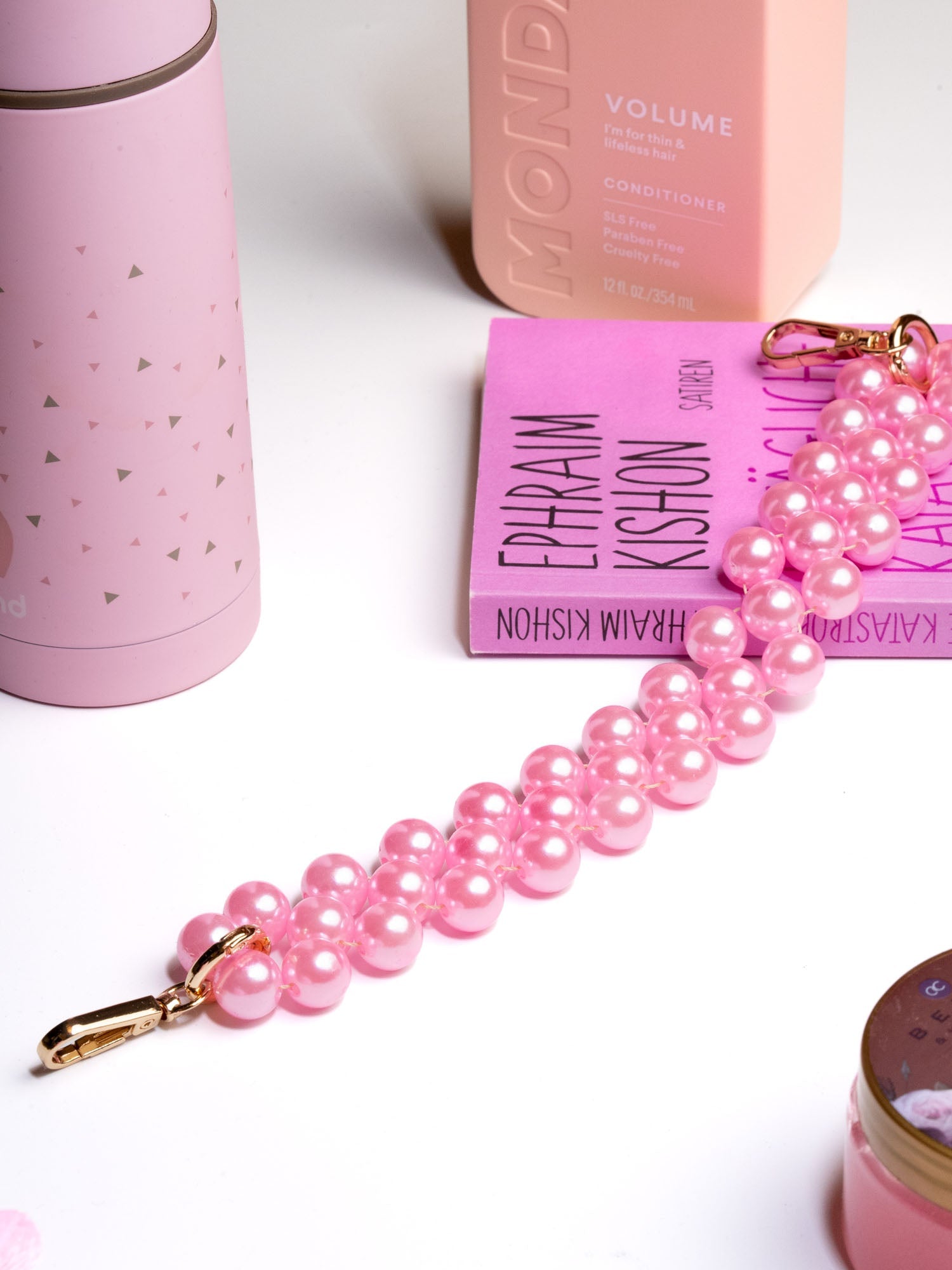 Handykette mit Perlen – Sweet Rose - Susanno Handykette mit Perlen – Sweet Rose