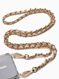 Handykette Pearl White - Susanno handyketten gold weiss leder iPhone pro max