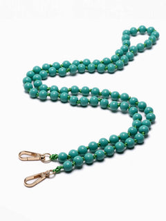 Green Beaded Phone Chain