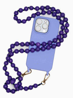 Purple Beaded Phone Chain