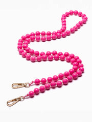 Handykette Perlen Pink - Susanno Lange Handykette Perlen Rosa – Handy Perlenkette zum Umhängen