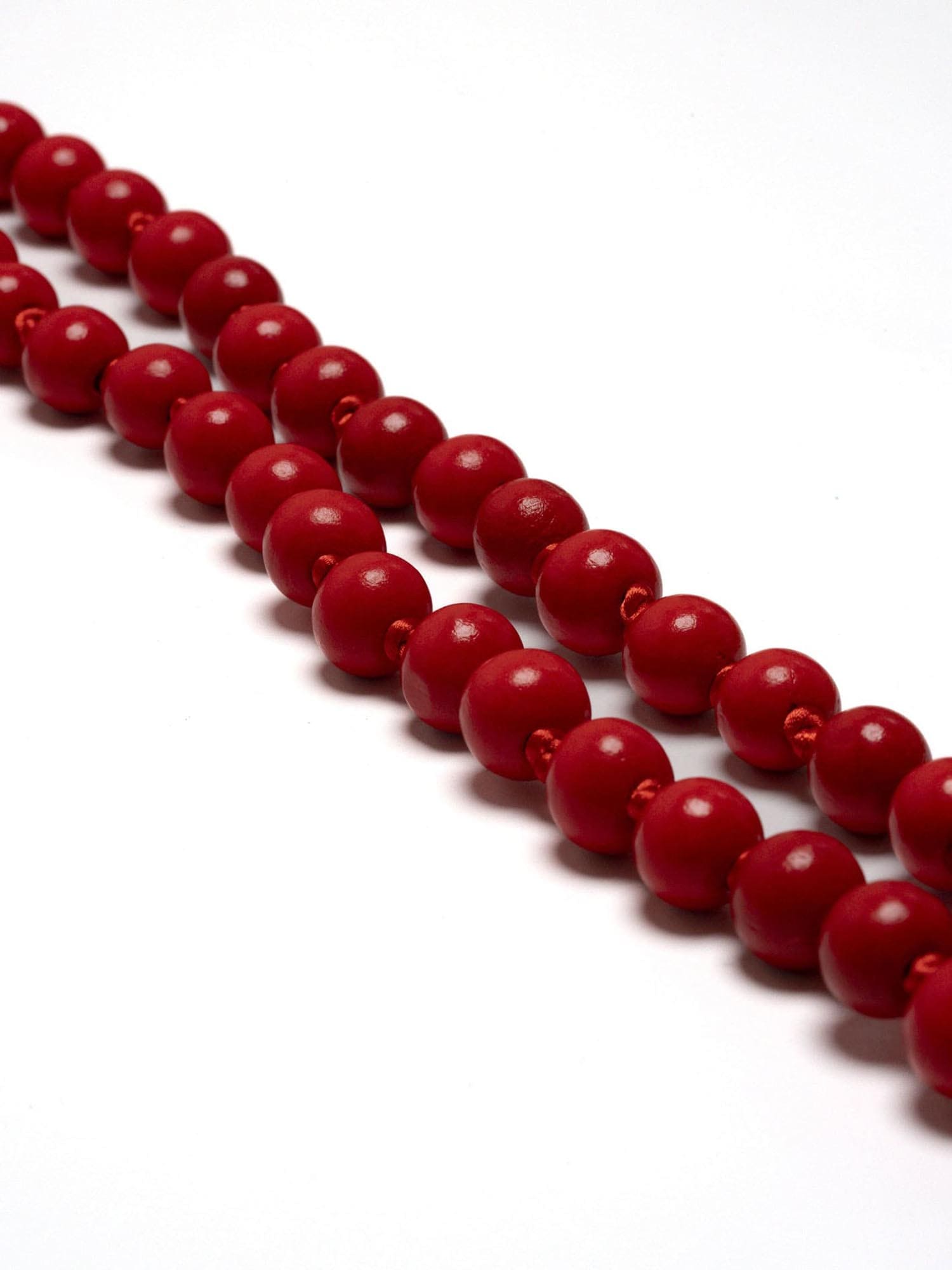Handykette Perlen ROT - Susanno Perlenkette Handy Rot lang – Handykette Perlen zum Umhängen