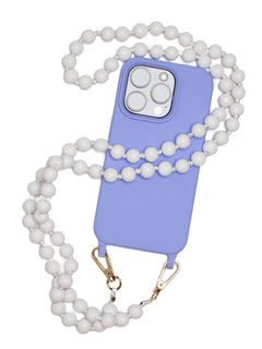 Pearl White Beaded Phone Chain