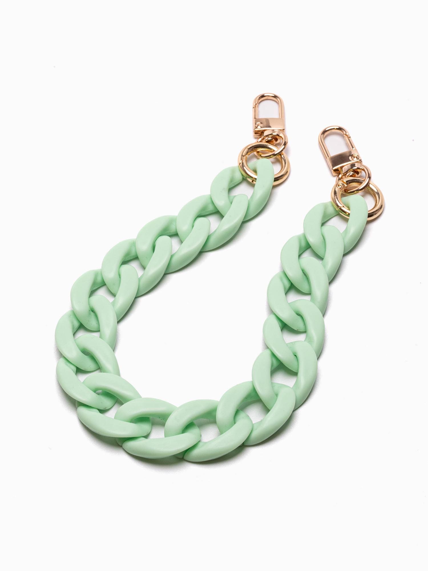 Handykette Shorty Mintgreen - Susanno Mintfarbene Handykette mit Karabiner für Handyband zum Umhängen