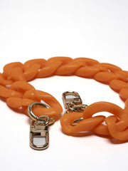 Handykette Shorty Orange - Susanno Oranges Handyband – Ideal für Handyhüllen mit Kette, universell für Samsung