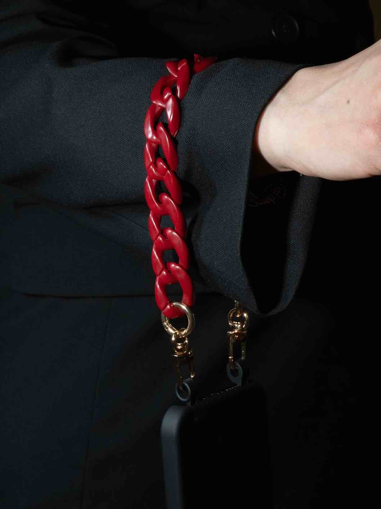 Handykette Shorty Wine - Susanno eleganter handykette in weinrot kurz um das Handgelenk