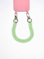 Handykette Sweet Mint - Susanno Handyband in Mintgrün mit Kette und Umhängeband, perfekt für iPhone 13 Pro