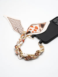 Handykette TuchEditon | Schick - Susanno handyhülle mit Bändel in beige