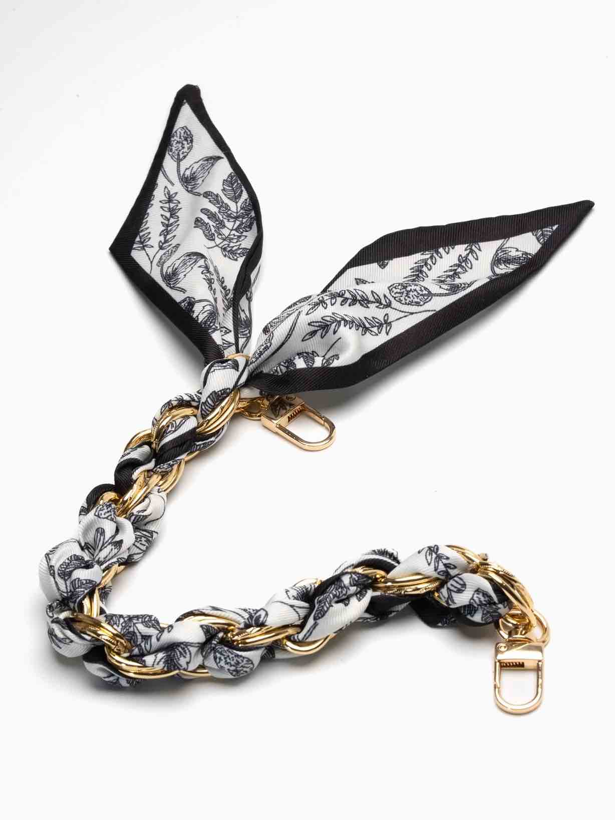 Handykette Tuch soft schwarz