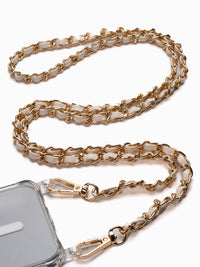 handyketten gold weiss leder iPhone pro max