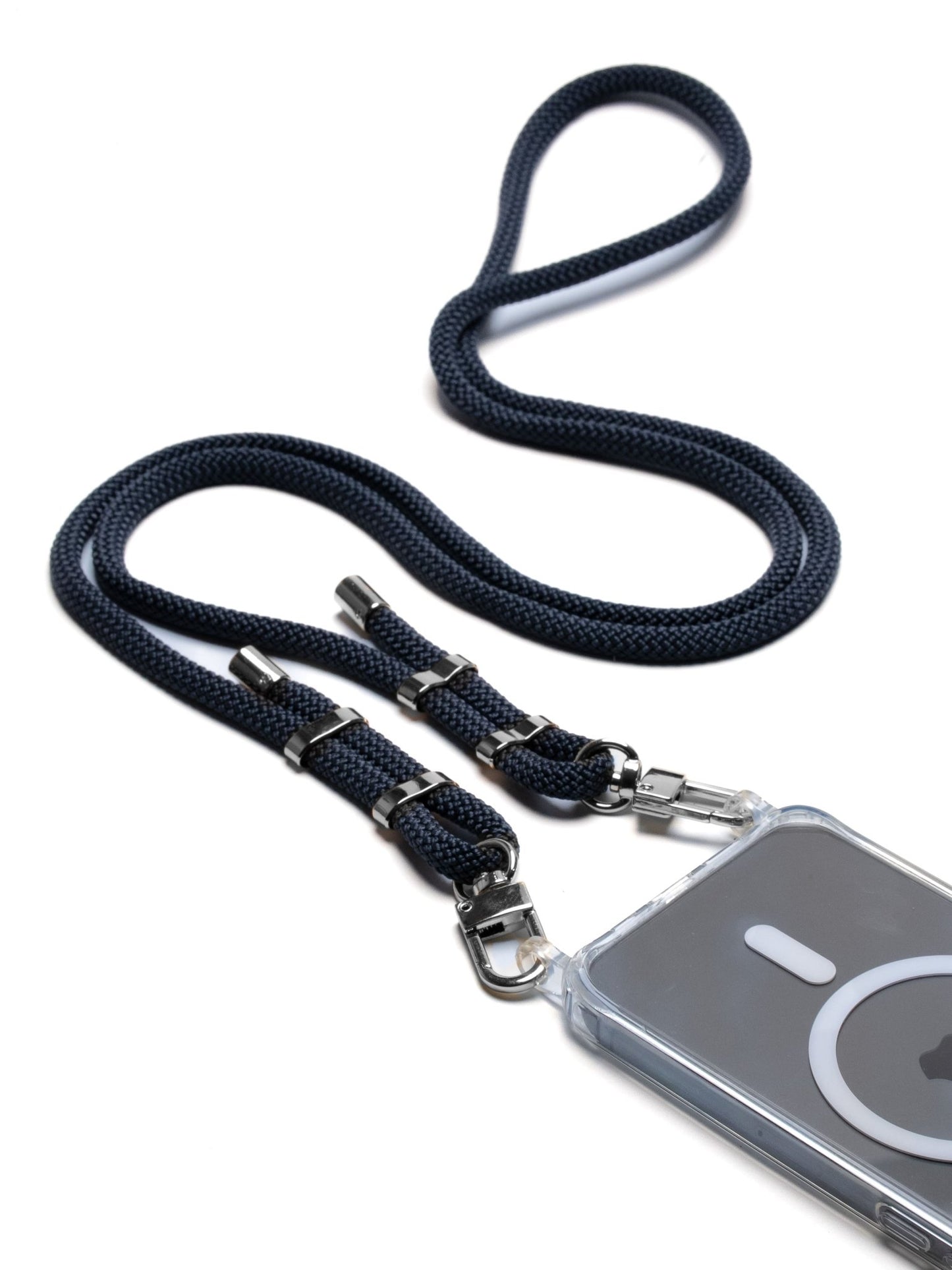 handgemachte Silber graue handykette