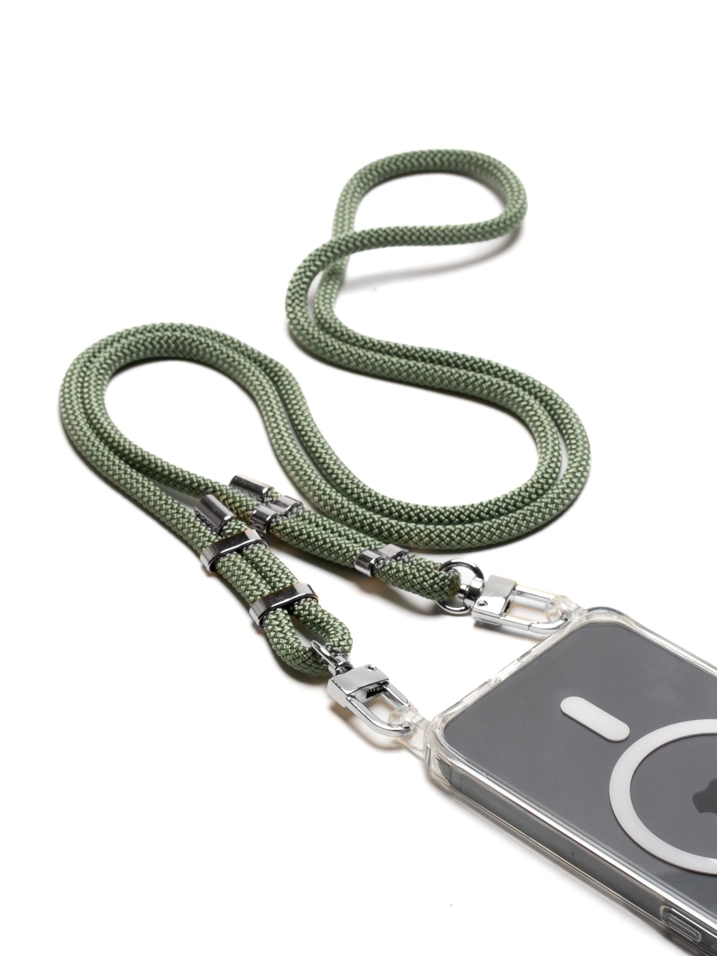 Handykordel Matcha - Silber - Susanno Handykordel gruen - Silber