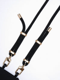 Handykordel Onyx Noir - Susanno Handyketteschwarz gold für männer