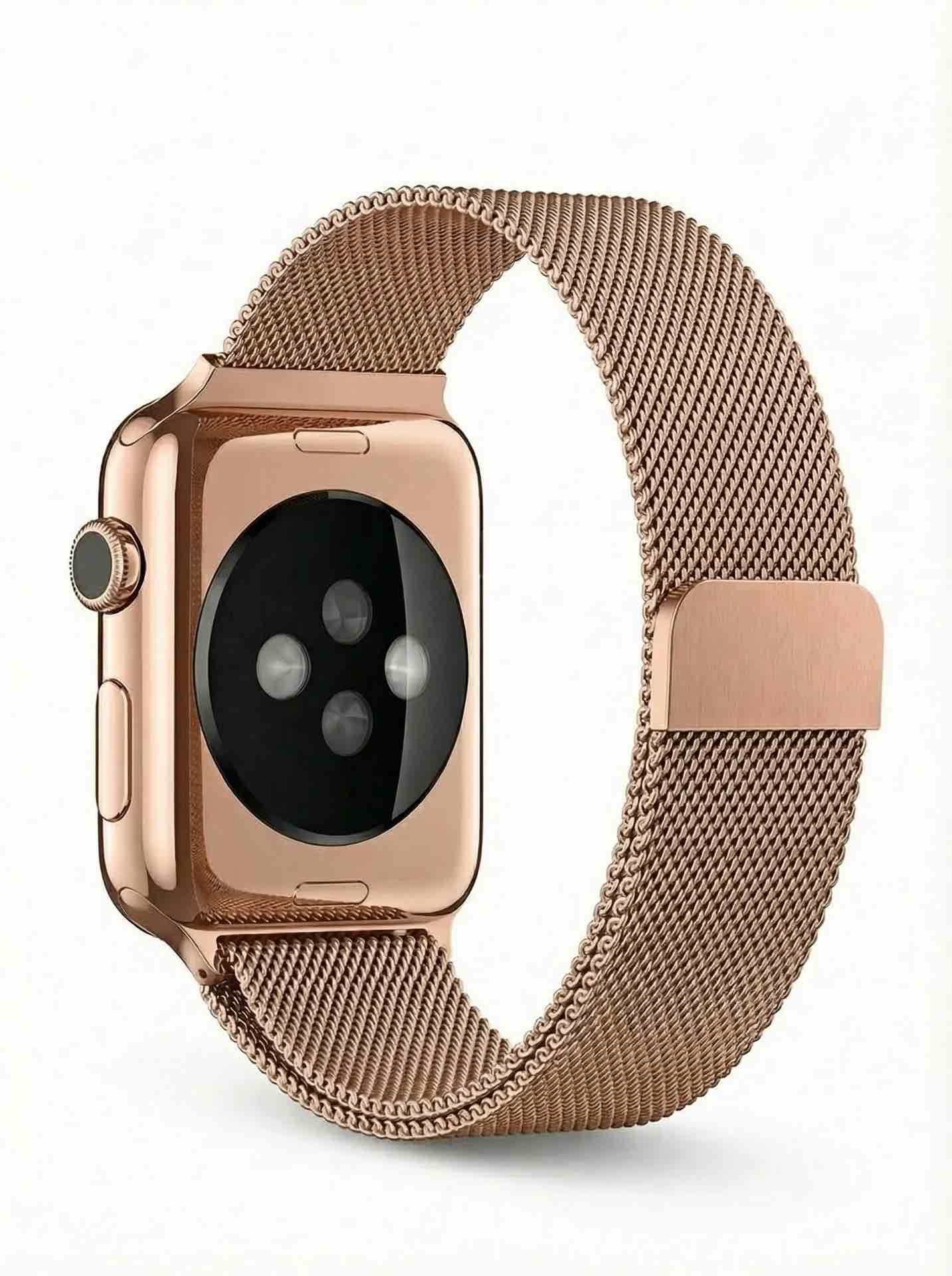 metal Apple Watch armband rose