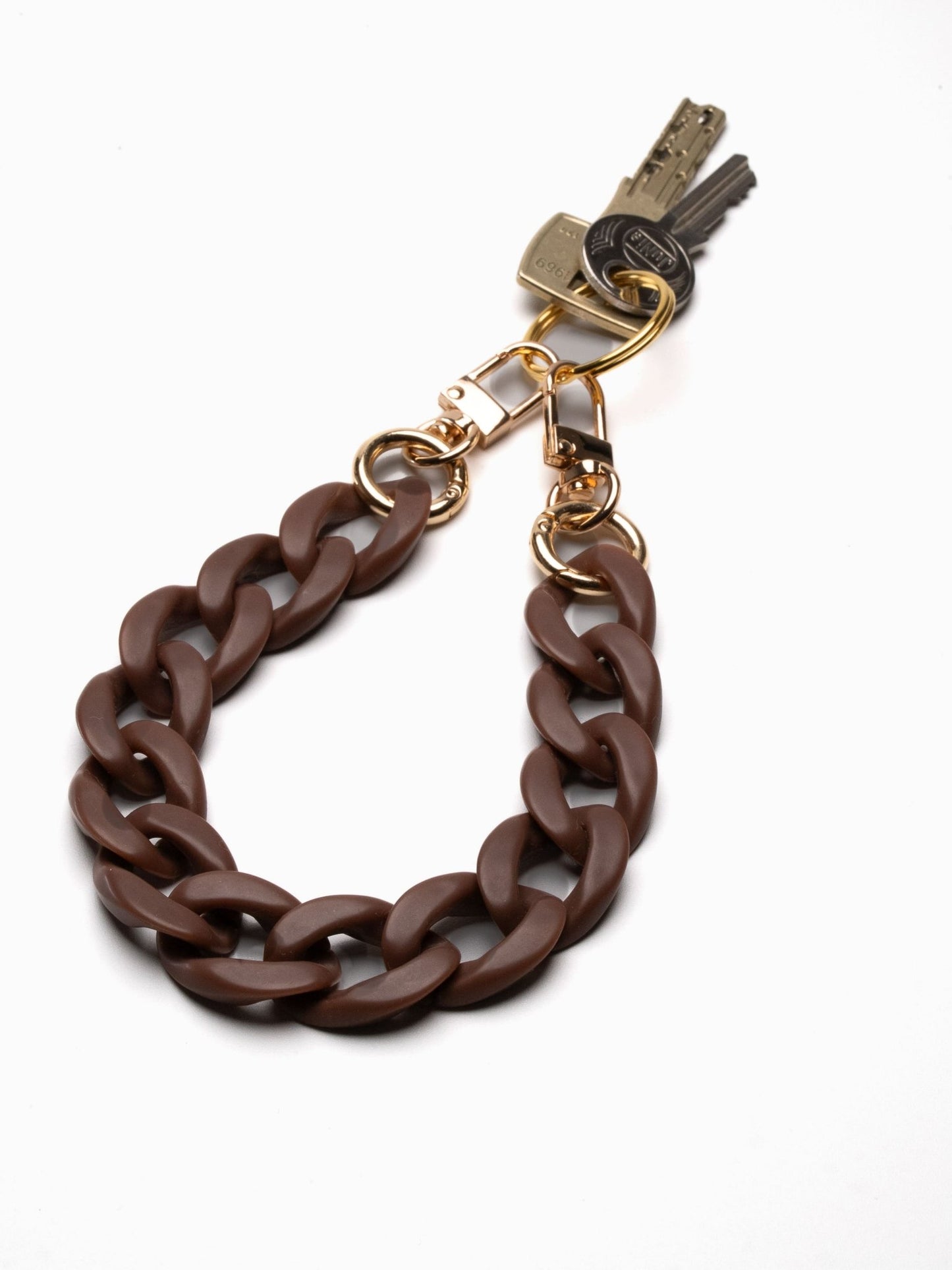 Key Chain Kastanie - Susanno Schluesselanhaenger matt braun handykette