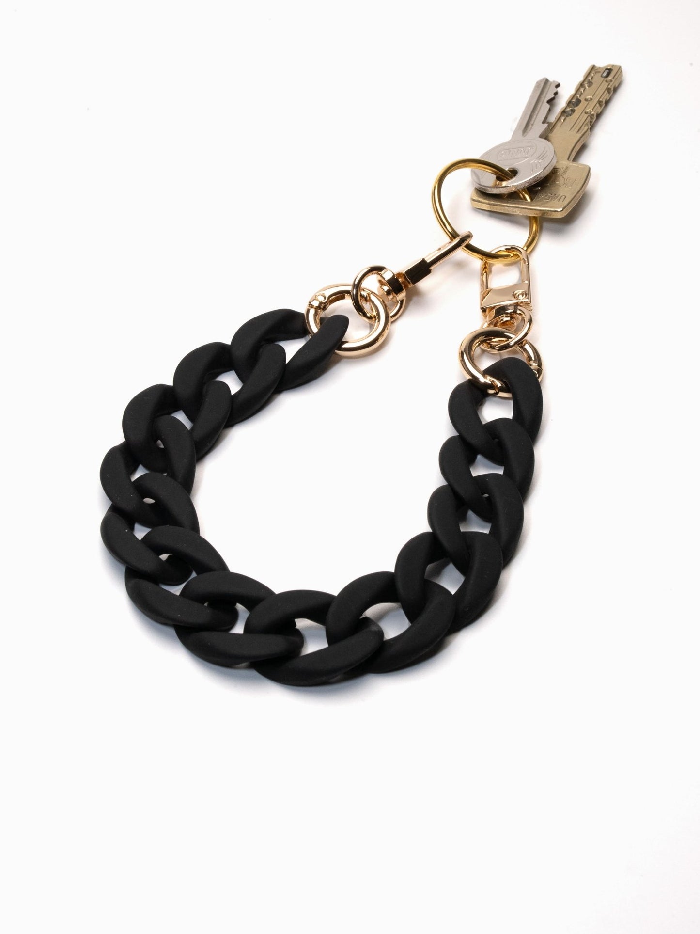 Key Chain Onyx Black - Susanno Schluesselanhaenger matt schwarz gold