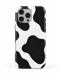 Kuhflecken Handyhülle für iPhone 14 Pro mit Öse für die Handykette