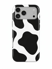 Kuhflecken Handyhülle für iPhone 17 Pro mit Öse für die Handykette