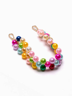 Beaded Phone Chain Rainbow Charm