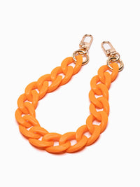 Handykette Shorty Orange - Susanno Acryl Handykette kurz orange - Handyhülle mit Band