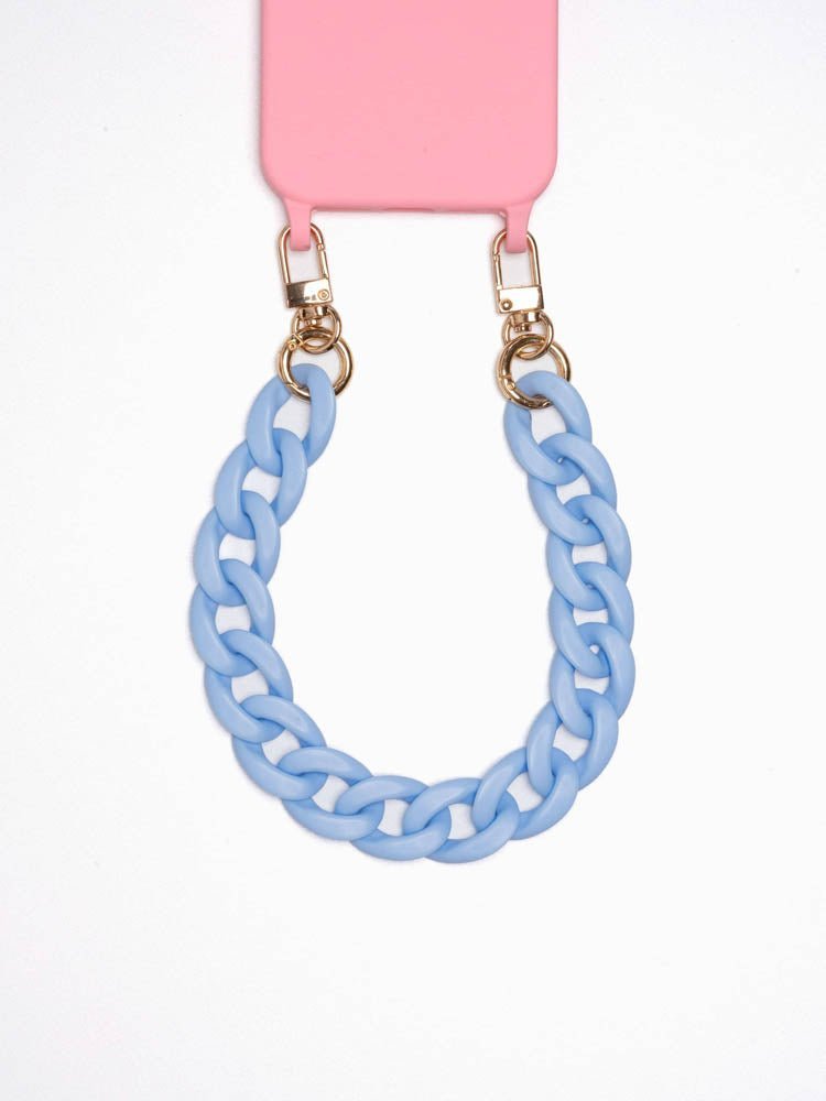Handykette Shorty Himmelblau - Susanno Hellblaues Handyband – Umhängeband für iPhone 13 und Samsung