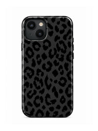 Leo Schwarz Handyhülle für iPhone 15 mit Öse für die Handykette