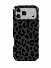 Leo Schwarz Handyhülle für iPhone 17 Pro mit Öse für die Handykette