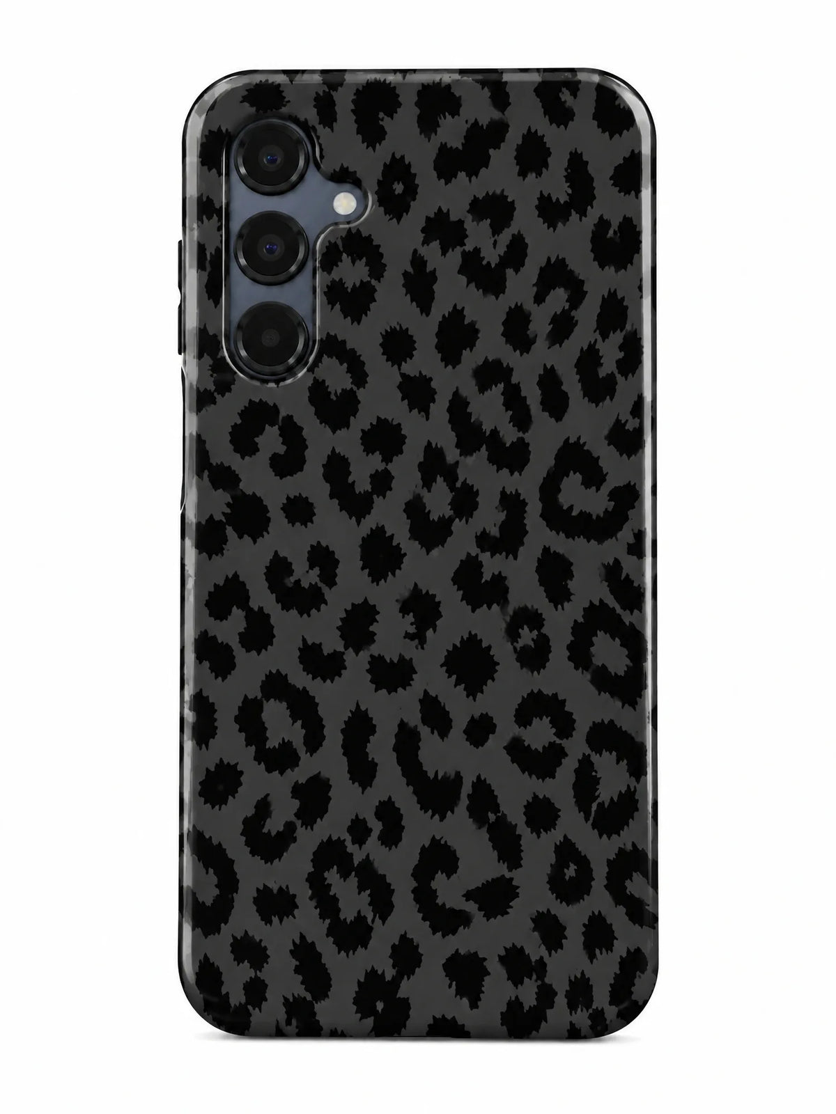 Leo Schwarz Handyhülle für Samsung Galaxy A54 5G mit Öse für die Handykette