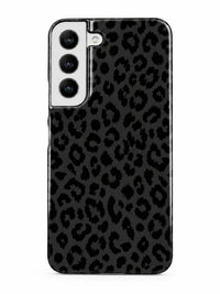 Leo Schwarz Handyhülle für Samsung Galaxy S22 mit Öse für die Handykette
