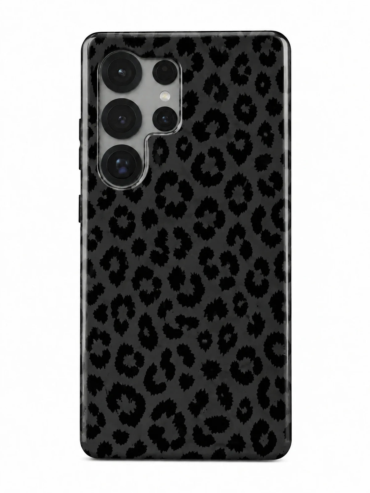 Leo Schwarz Handyhülle für Samsung Galaxy S25 Ultra mit Öse für die Handykette