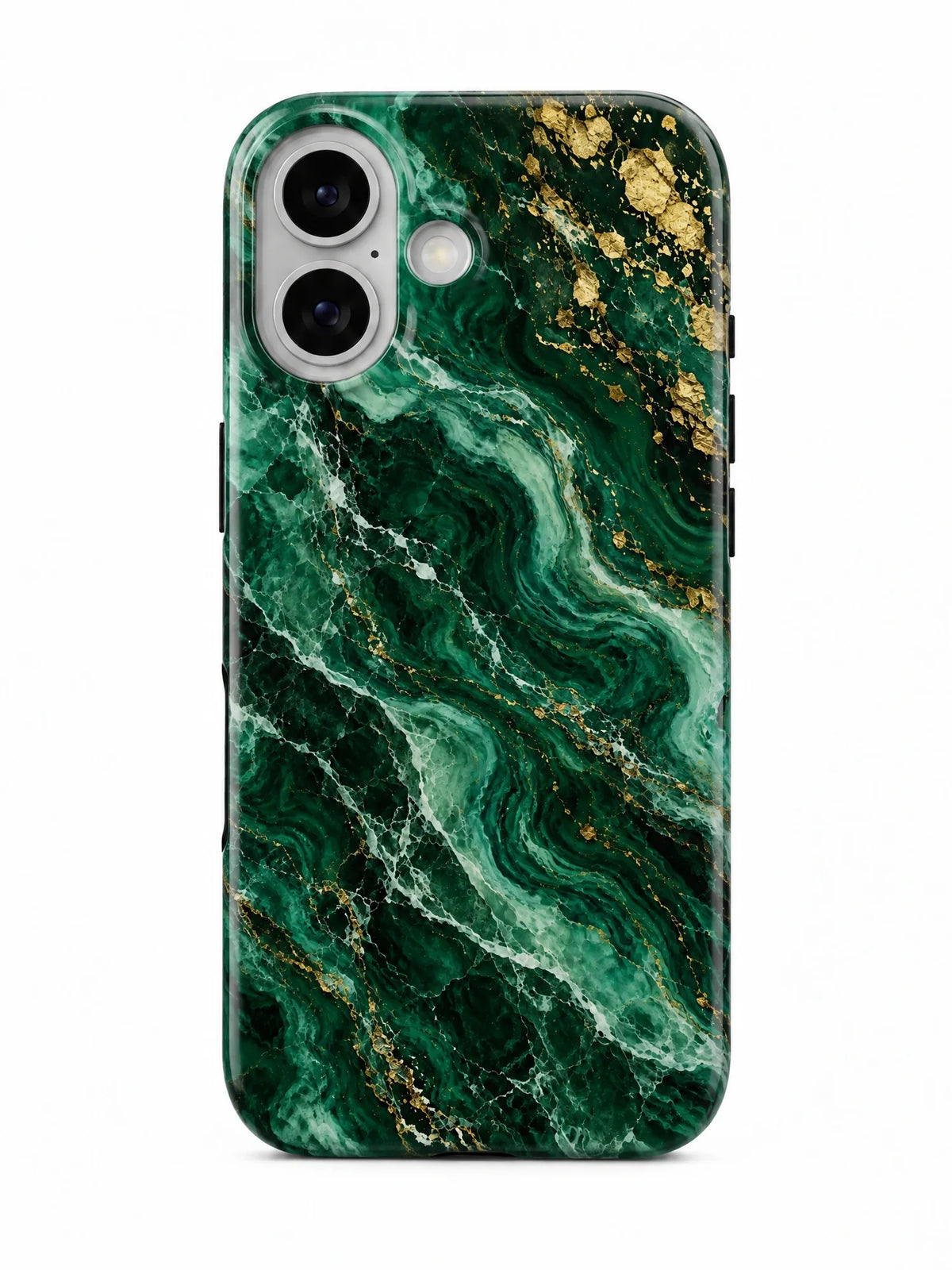 Marmor Smaragd Handyhülle für iPhone 17 mit Öse für die Handykette