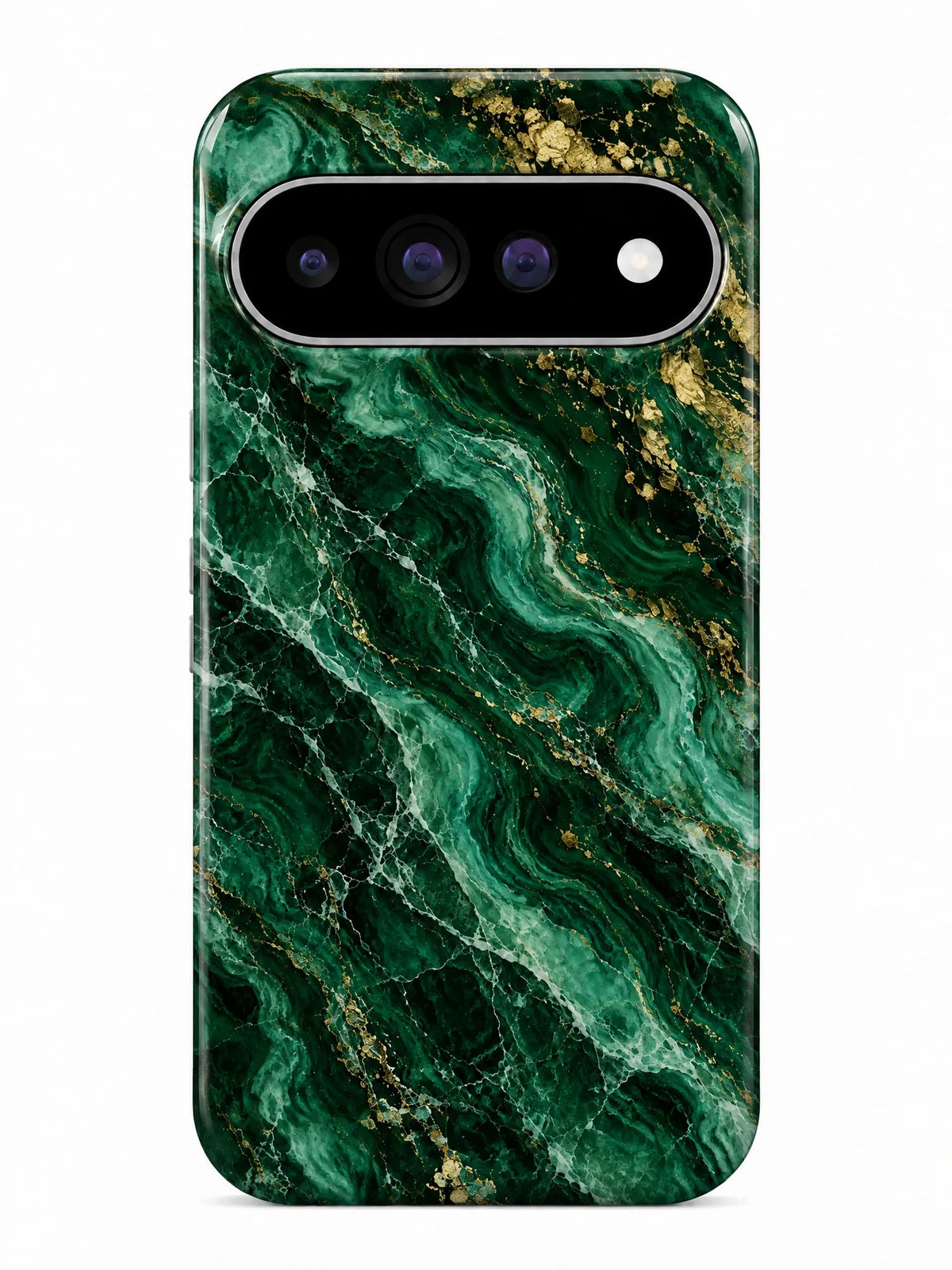 Marmor Smaragd Handyhülle für Google Pixel 9 Pro mit Öse für die Handykette