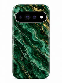 Marmor Smaragd Handyhülle für Google Pixel 9 Pro mit Öse für die Handykette
