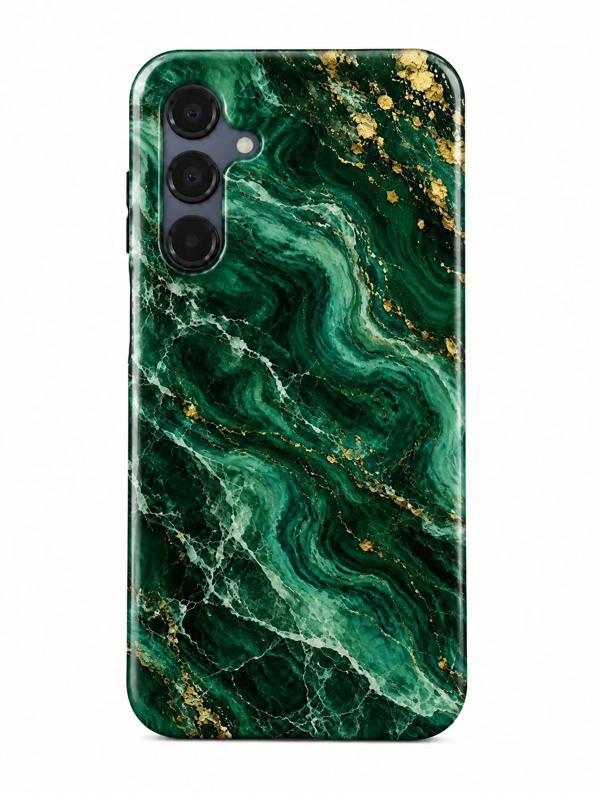 Marmor Smaragd Handyhülle für Samsung Galaxy A13 mit Öse für die Handykette