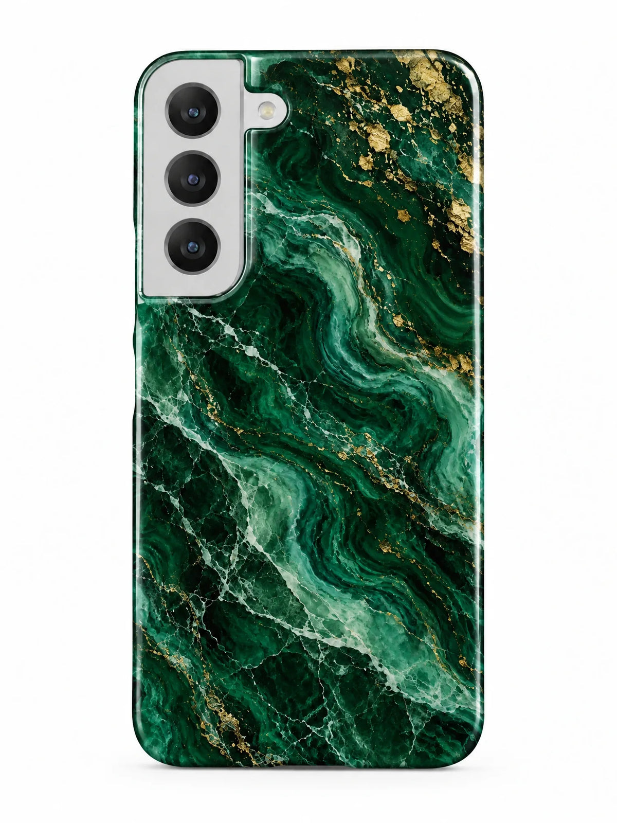 Marmor Smaragd Handyhülle für Samsung Galaxy S22 mit Öse für die Handykette
