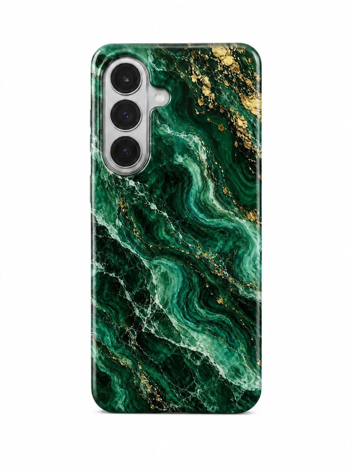 Marmor Smaragd Handyhülle für Samsung Galaxy S26 mit Öse für die Handykette