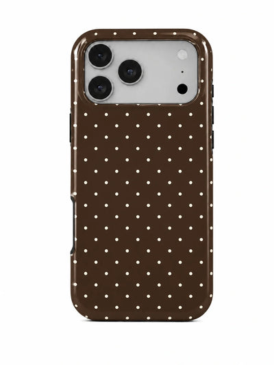 Punkte Braun Handyhülle mit Öse — iPhone 17 Pro