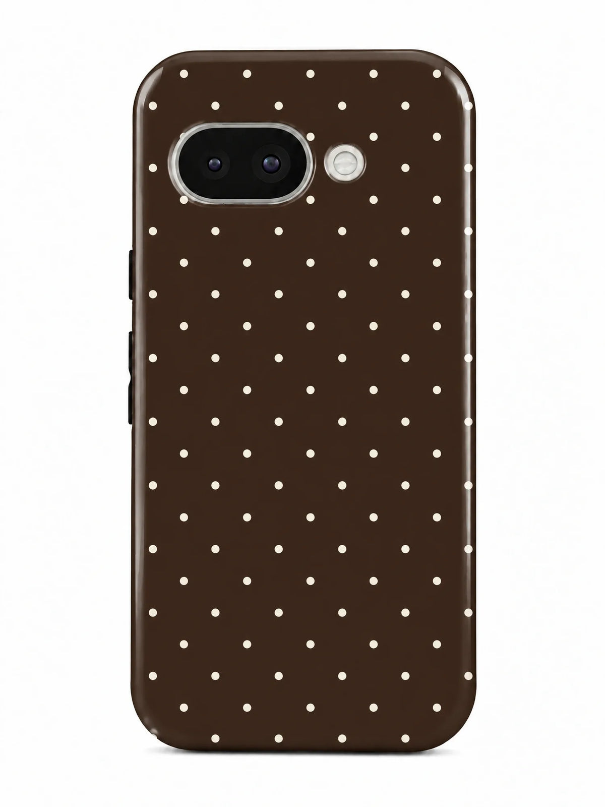 Punkte Braun Handyhülle für Google Pixel 9a mit Öse für die Handykette