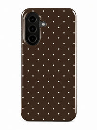 Punkte Braun Handyhülle für Samsung Galaxy A26 5G mit Öse für die Handykette