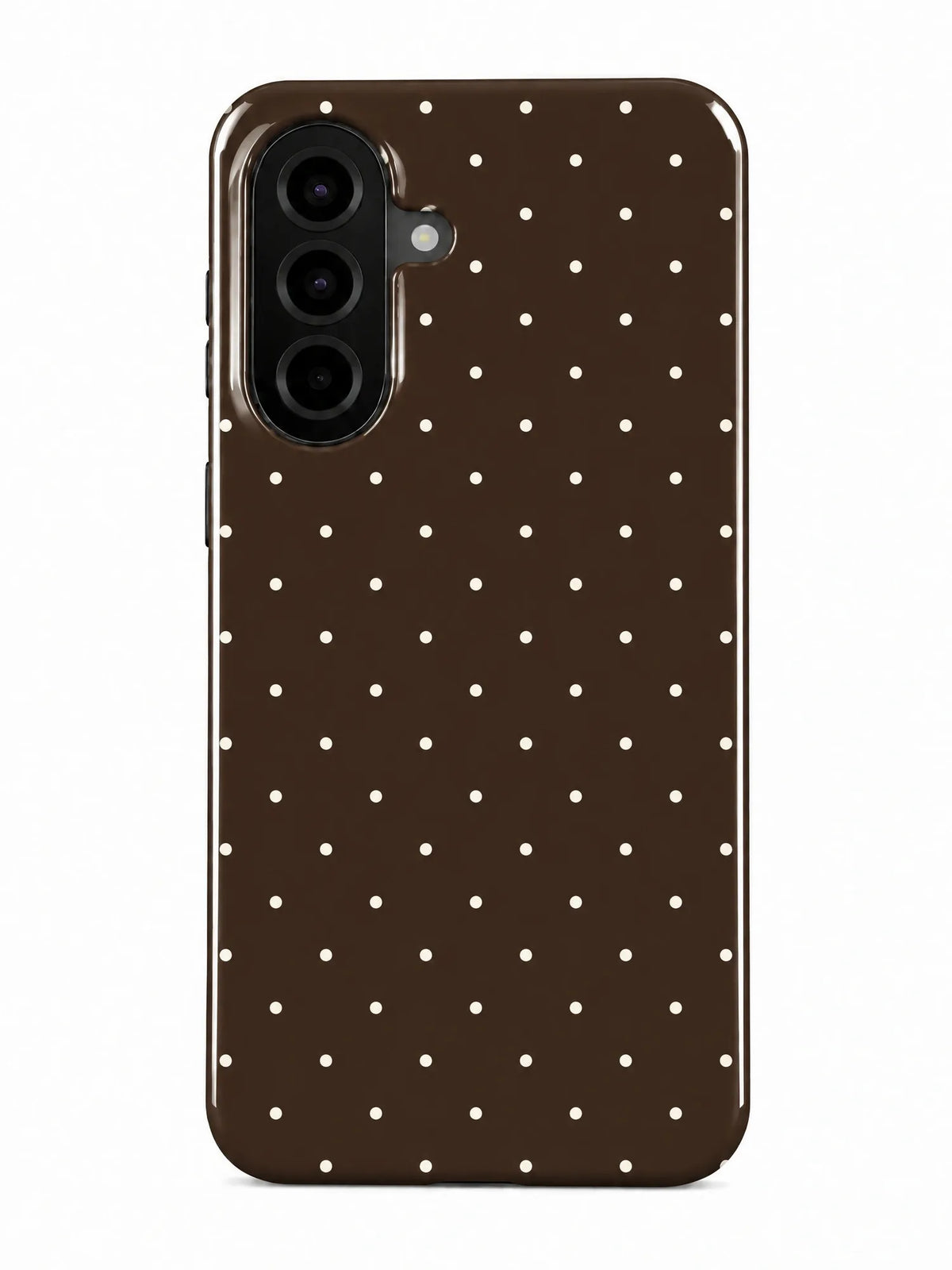 Punkte Braun Handyhülle für Samsung Galaxy A36 5G mit Öse für die Handykette