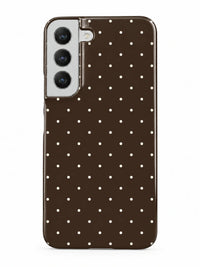 Punkte Braun Handyhülle für Samsung Galaxy S22 mit Öse für die Handykette