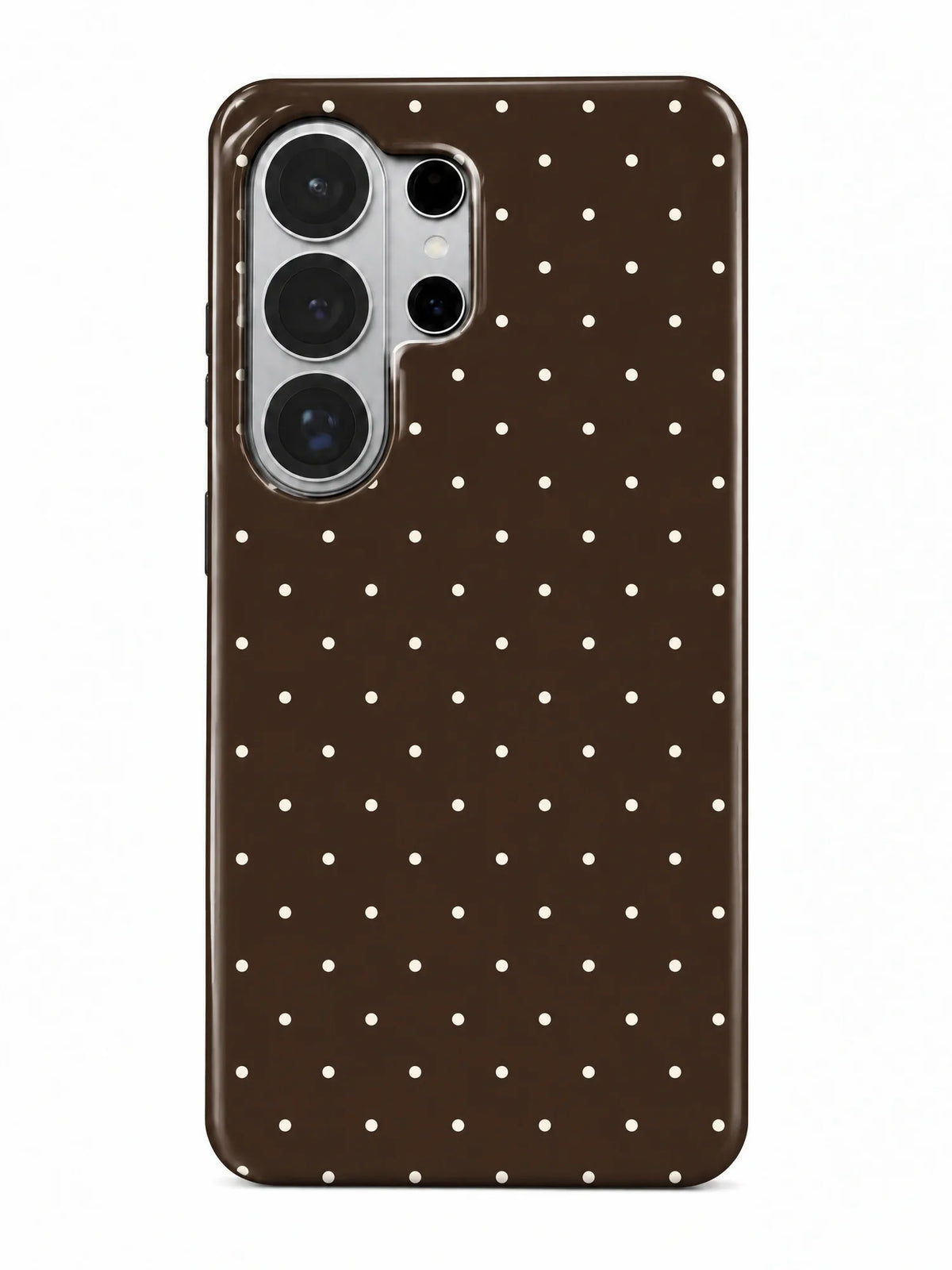 Punkte Braun Handyhülle für Samsung Galaxy S26 Ultra mit Öse für die Handykette