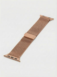 Apple Watch Milanaise Armband Rosé Gold — Edelstahl