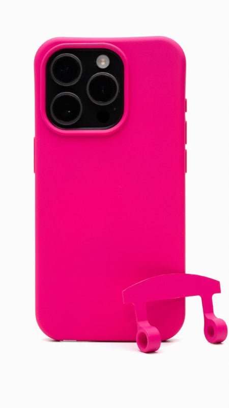 Power Pink Handyhülle mit Ösen - Susanno handyhülle mit band für iPhone 15 pro