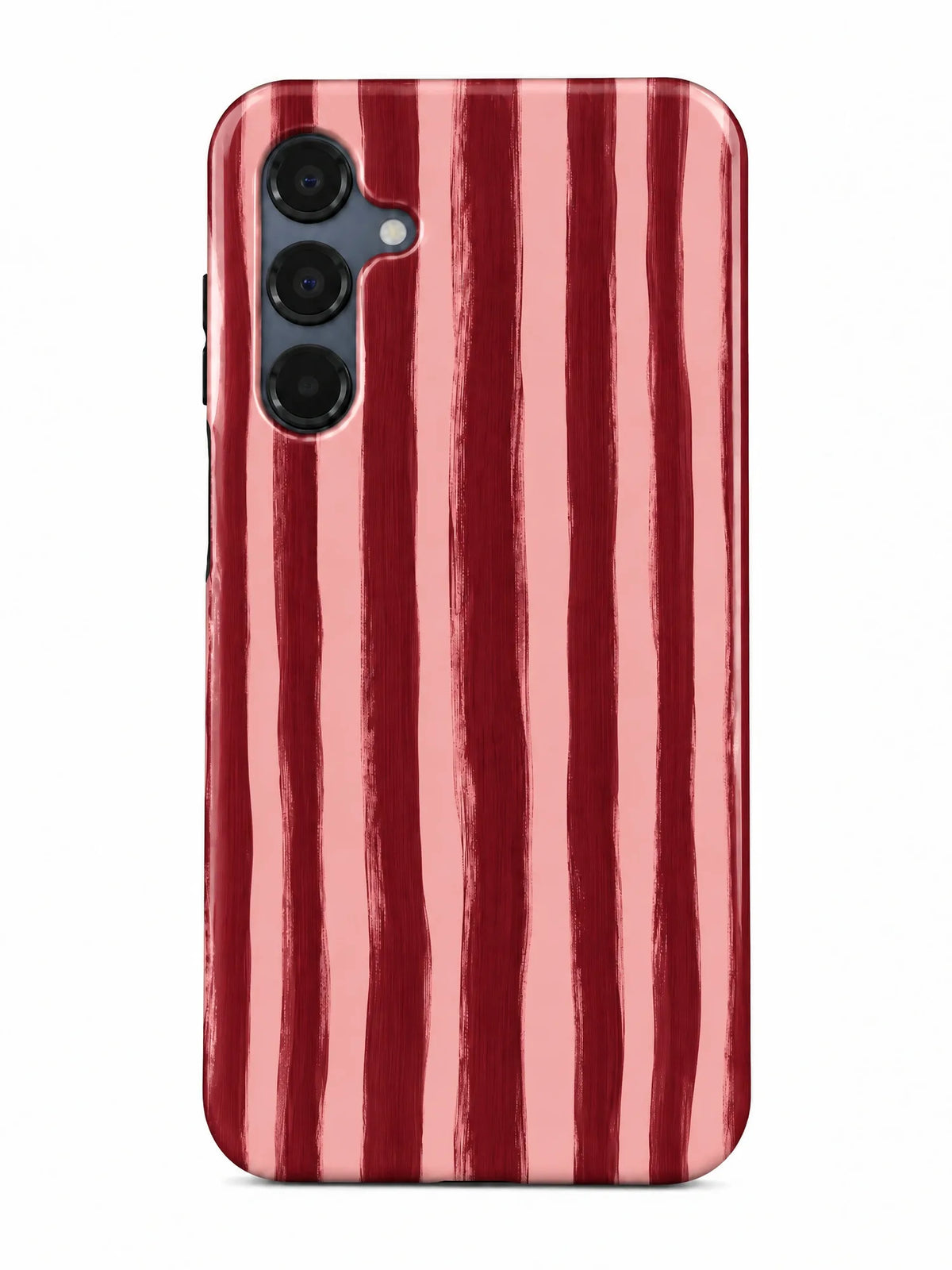 Streifen Bordeaux Handyhülle für Samsung Galaxy A13 mit Öse für die Handykette